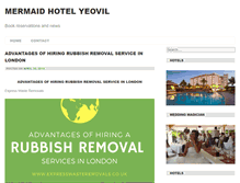 Tablet Screenshot of mermaidhotelyeovil.co.uk